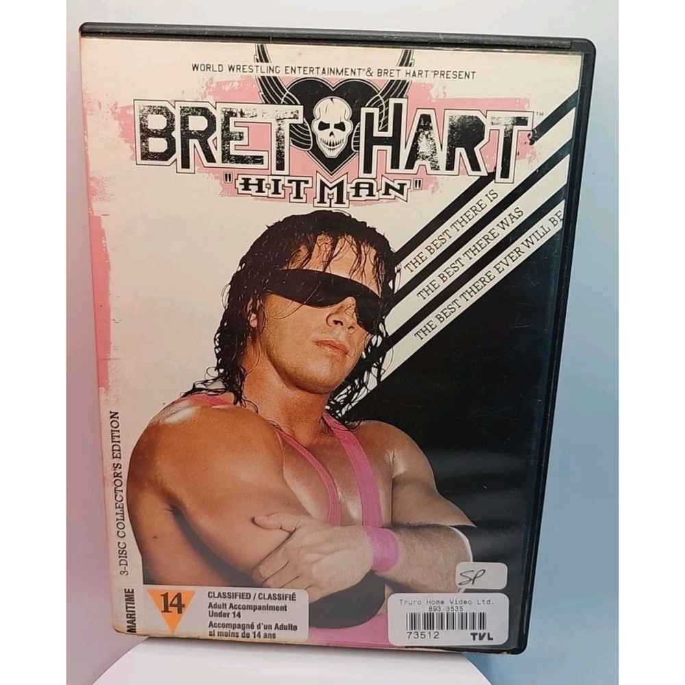 Bret The Hitman Hart (DVD, 3 Disc Set) WWE World Wrestling Entertainment